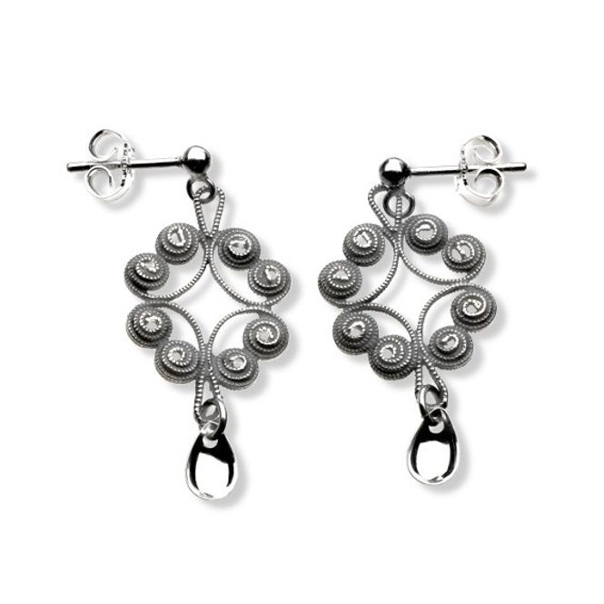 Hovedbilde Kort ørepynt. Nordlandssølv