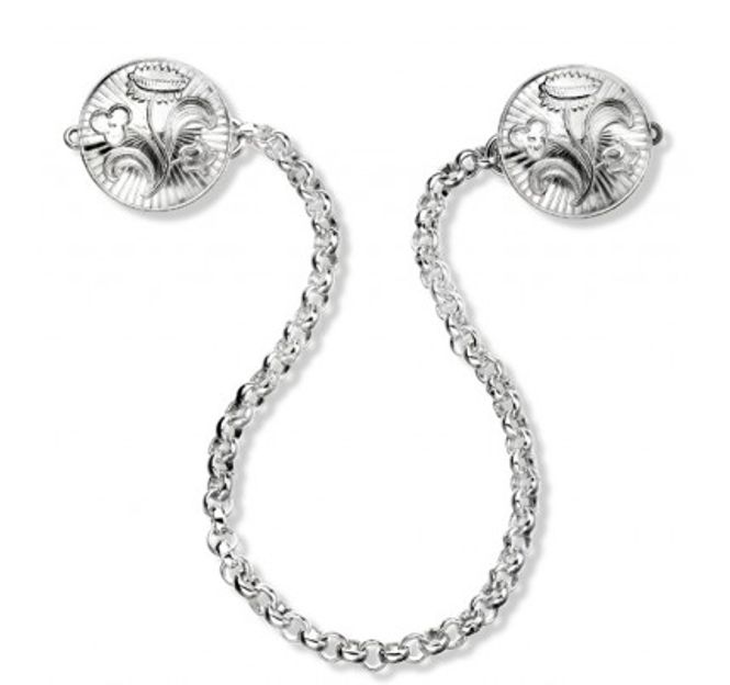 Hovedbilde Sjalsknapp, hvit. ...