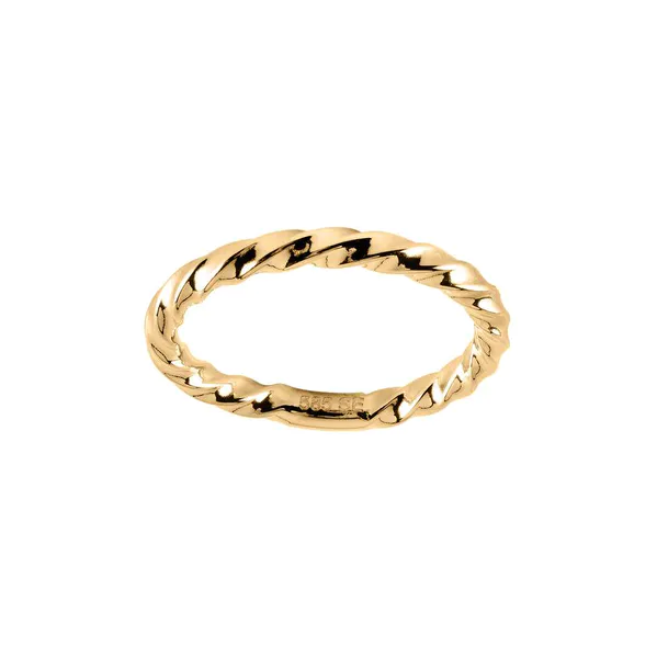 Hovedbilde Flette ring Gult gull 585