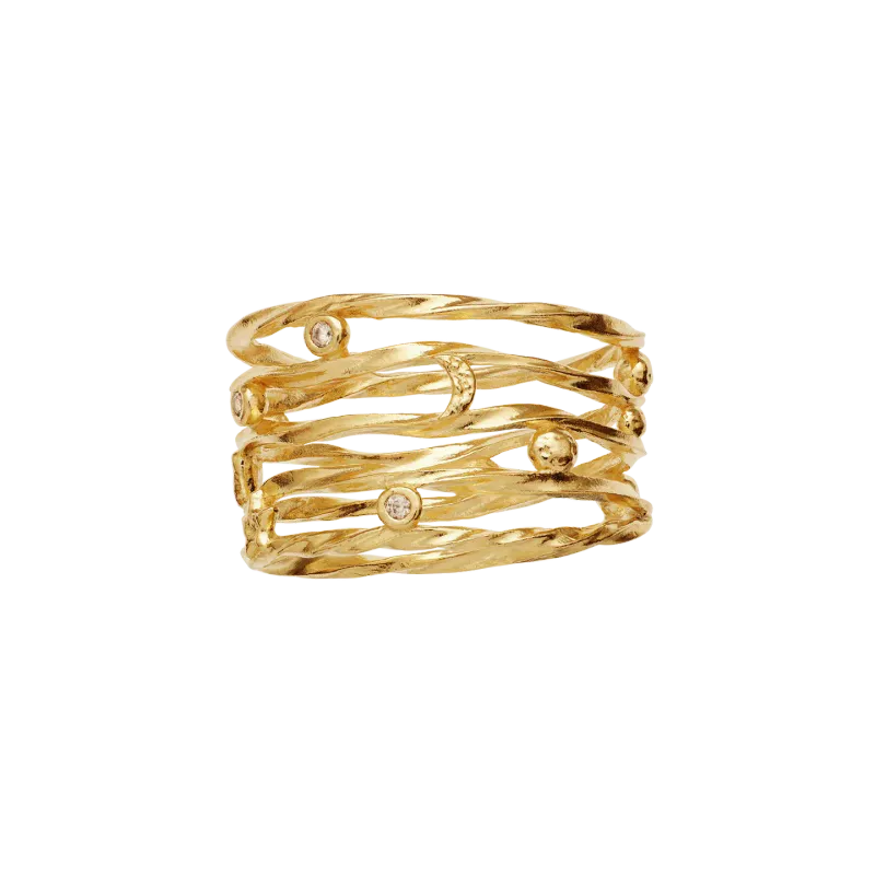Maanesten Alora ring forgylt
