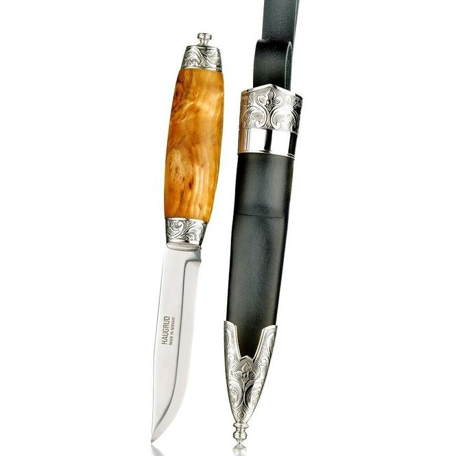 Hovedbilde Bunadskniven med sølv/skinn ...