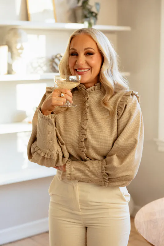 Champisblusen - Gold