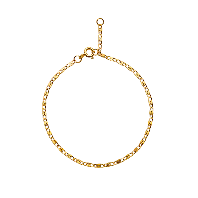 Hovedbilde Maanesten Eva armbånd forgylt