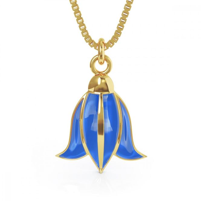 Hovedbilde Liv anheng blåklokke i sølv ...