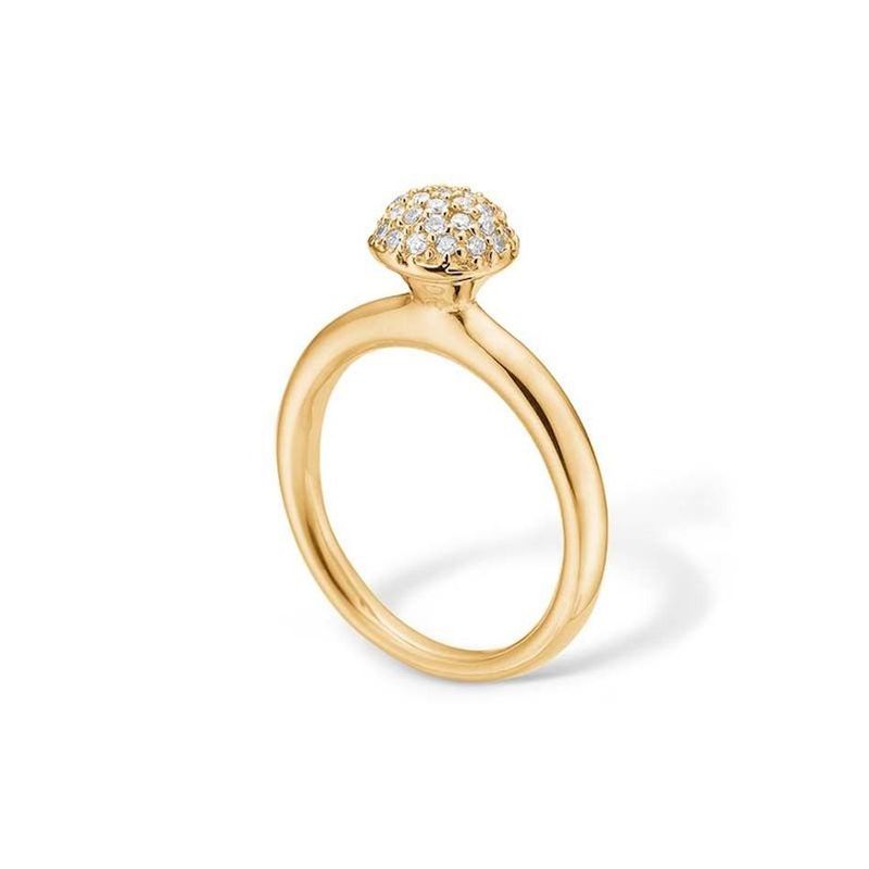 Diamantring Rosett 0,23 ct gult gull
