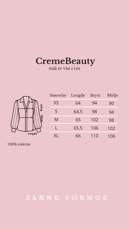 Janne Formoe CreamBeauty bluse