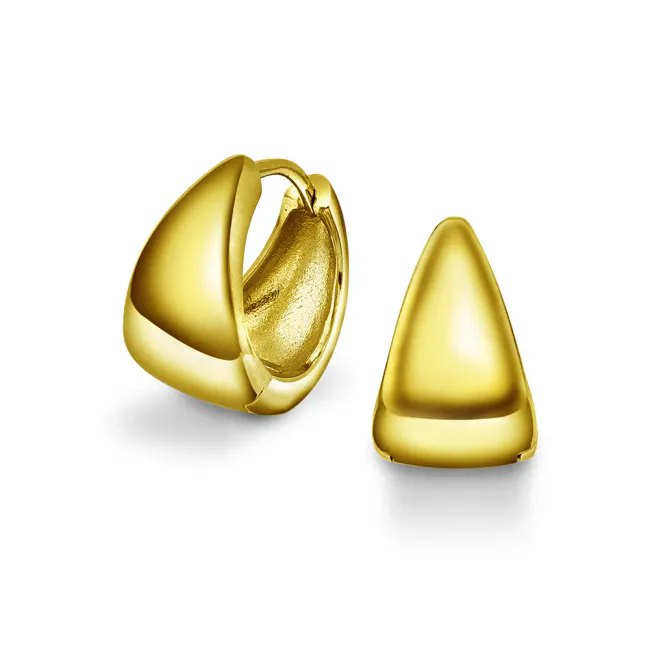 Hovedbilde Vibe chunky øreringer forgylt ...