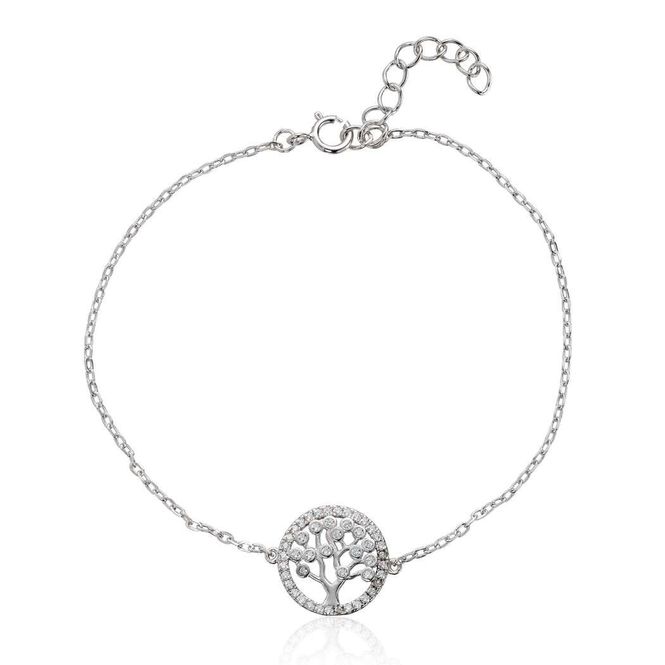 Hovedbilde Livets Tre Armbånd i sølv med ...