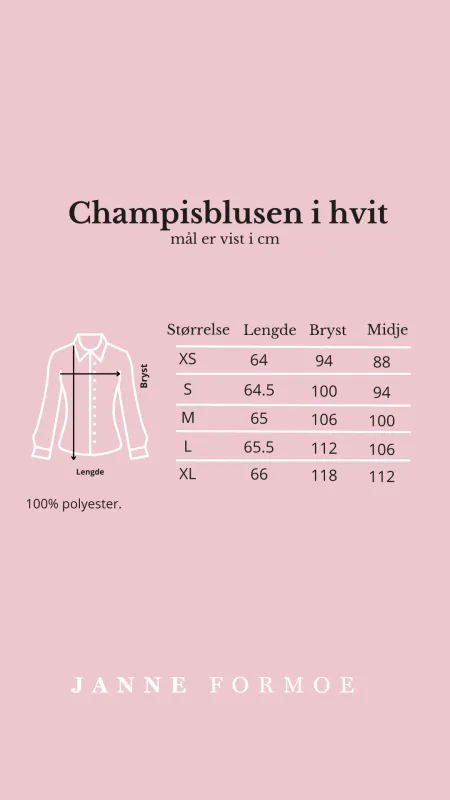Champisblusen - Hvit