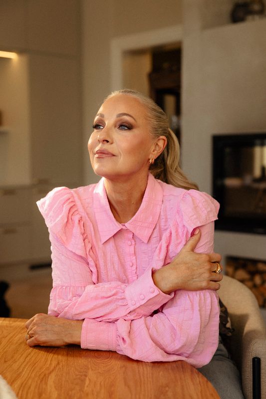 Janne Formoe Tarommet blusen rosa