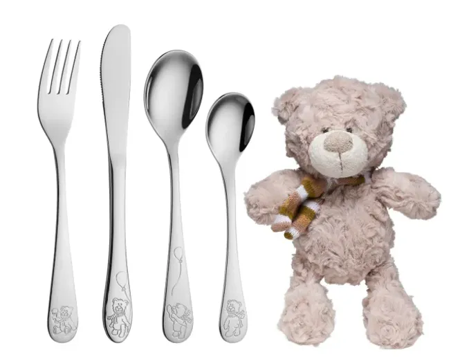 Hovedbilde Bamse stålbestikk i 4 deler ...