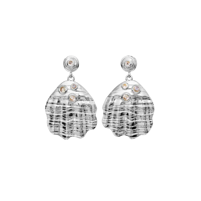 Maaneste Palma Øredobber Sølv