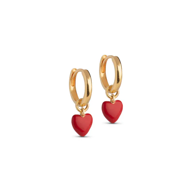 Hovedbilde Enamel Hoops Amore rødt ...